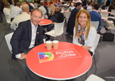 Iván Marambio y Claudia Soler, de Frutas de Chile.